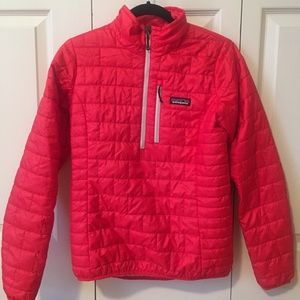 Patagonia Red Nano Puff Pullover (size S)